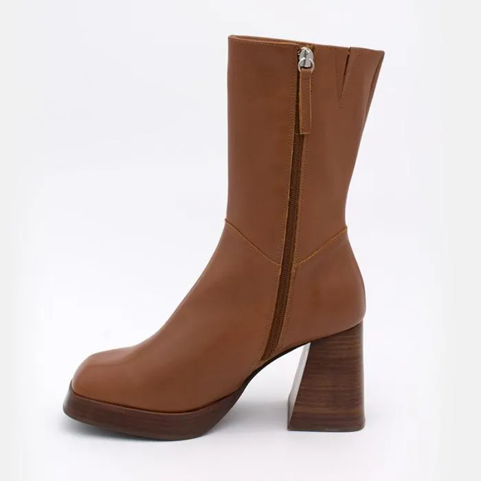 ngel Alarcn Boots Woman OLAMA 8211 Comfortable Chunky Heels And Platform Boots