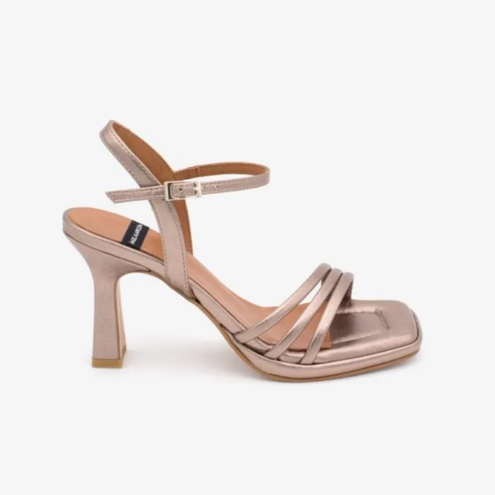 ngel Alarcn Metallized Shoes Woman PEIRON 8211 Patent Leather Ankle Strap Sandals