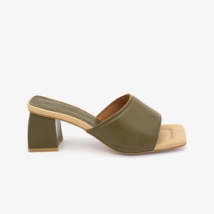 ngel Alarcn Mules Woman RADY Leather Sandal With Crossed Straps