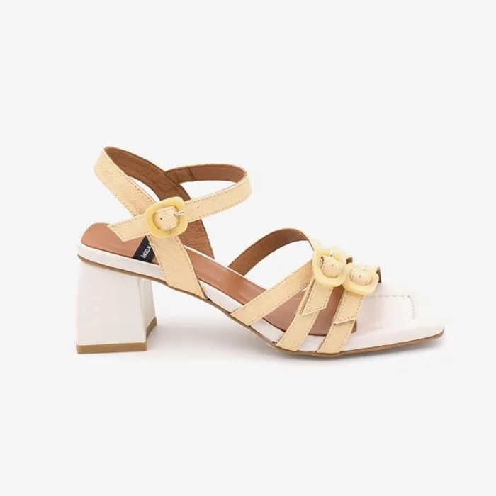 ngel Alarcn Sandals Woman RALIA 8211 Slingback Raffia and Leather Sandals With Carey Trim ngel Alarcn Sandals Woman RALIA 8211 Slingback Raffia and Leather Sandals With Carey Trim
