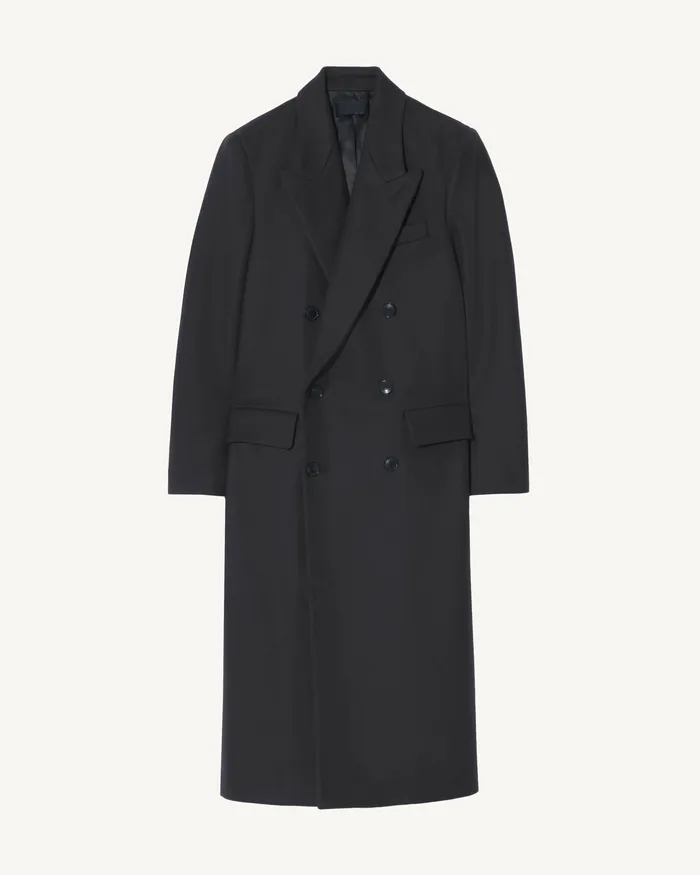 Nili Lotan EDMONT COAT Charcoal Women Coats and Outerwear