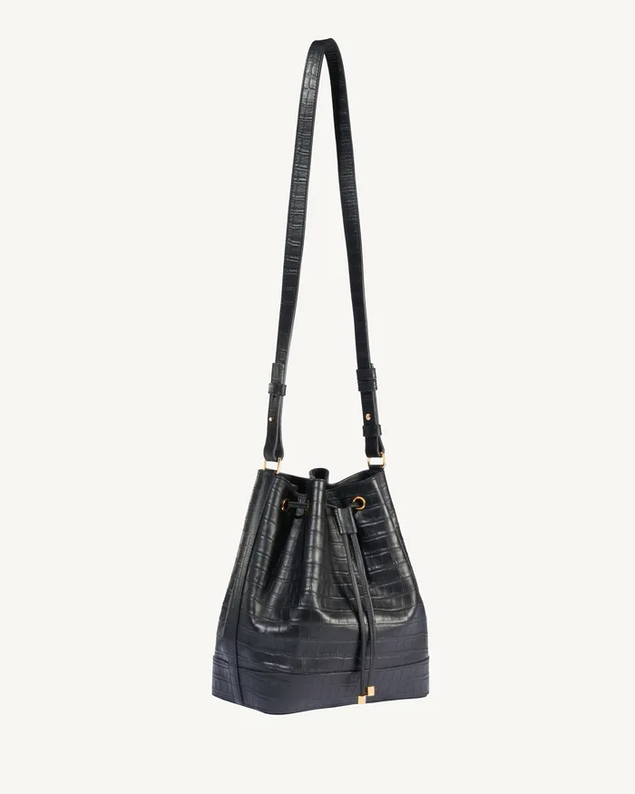 Nili Lotan Handbags Women BRIGITTE BUCKET BAG Black And Gold