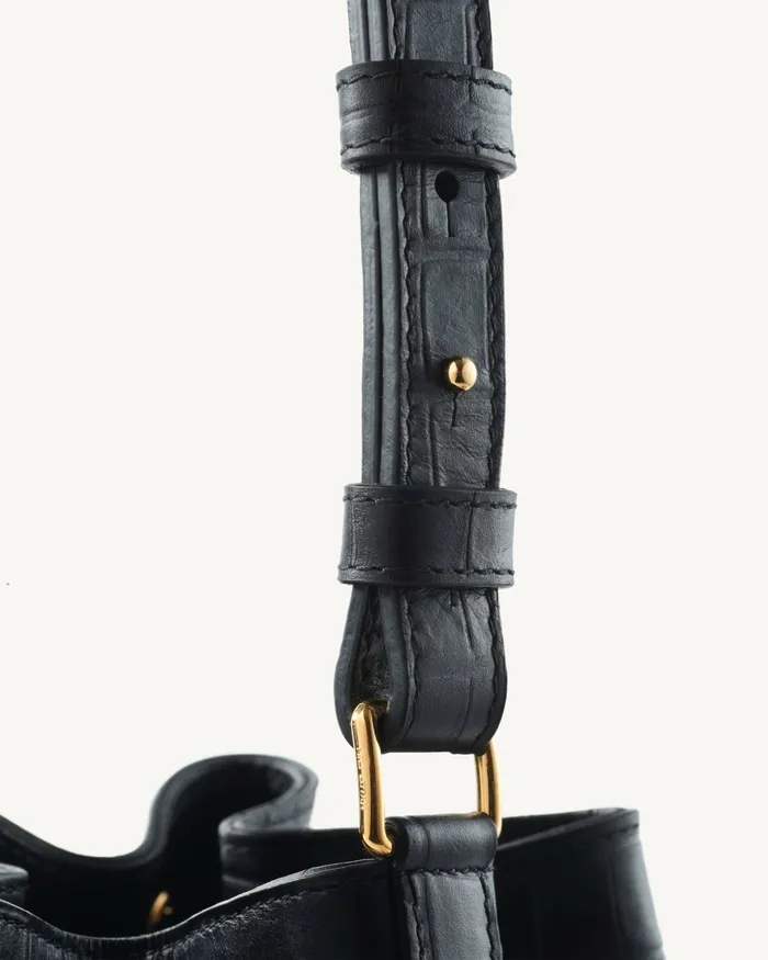 Nili Lotan Handbags Women BRIGITTE BUCKET BAG Black And Gold