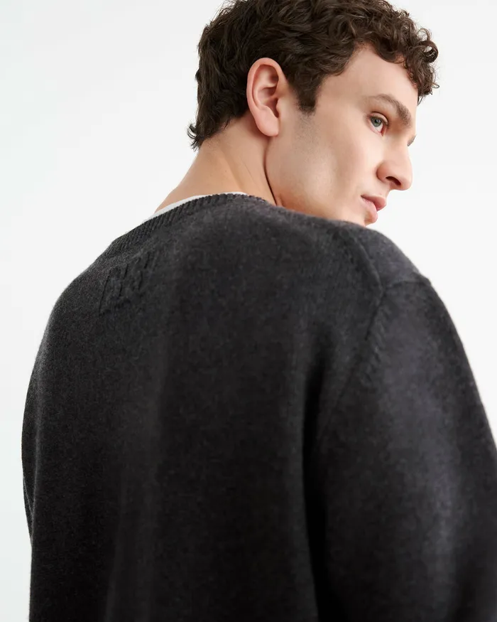 Nili Lotan MADDOX SWEATER Black Men Sweaters