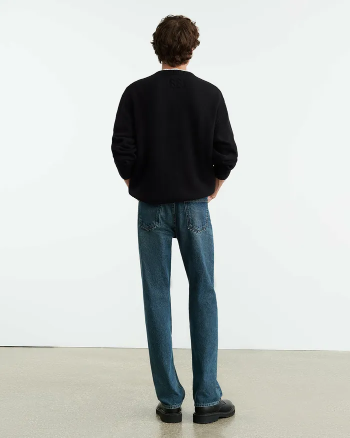 Nili Lotan MADDOX SWEATER Black Men Sweaters