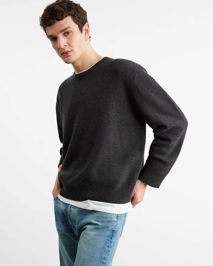 Nili Lotan MADDOX SWEATER Black Men Sweaters