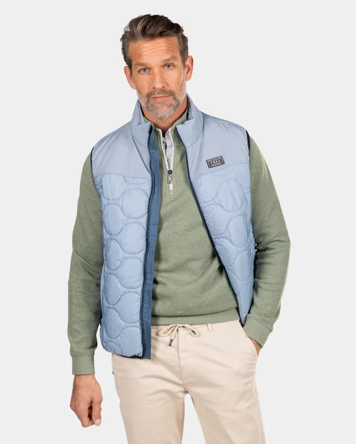 NZA New Zealand Auckland Jackets Blue Padded Vest 8211 Phantom Blue 8211 Men