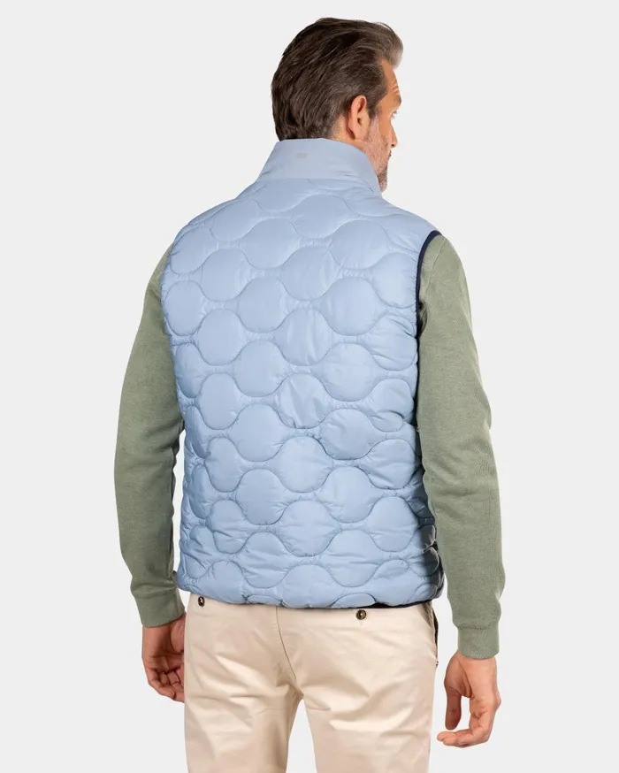 NZA New Zealand Auckland Jackets Blue Padded Vest 8211 Phantom Blue 8211 Men NZA New Zealand Auckland Jackets Blue Padded Vest 8211 Phantom Blue 8211 Men