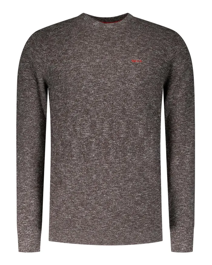 NZA New Zealand Auckland Knitwear Brown Knitted Sweater With Round Neck 8211 Mud 8211 Men NZA New Zealand Auckland Knitwear Brown Knitted Sweater With Round Neck 8211 Mud 8211 Men