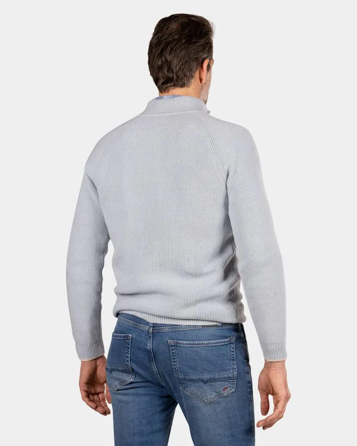 NZA New Zealand Auckland Knitwear Light Blue Knitted Half Zip Pullover 8211 Phantom Blue 8211 Men NZA New Zealand Auckland Knitwear Light Blue Knitted Half Zip Pullover 8211 Phantom Blue 8211 Men