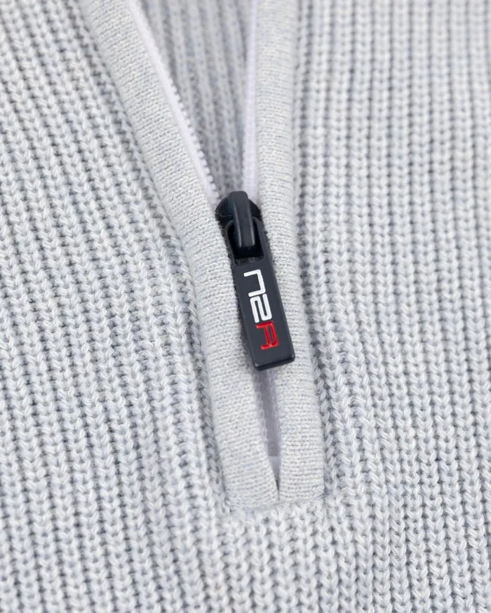 NZA New Zealand Auckland Knitwear Light Blue Knitted Half Zip Pullover 8211 Phantom Blue 8211 Men NZA New Zealand Auckland Knitwear Light Blue Knitted Half Zip Pullover 8211 Phantom Blue 8211 Men