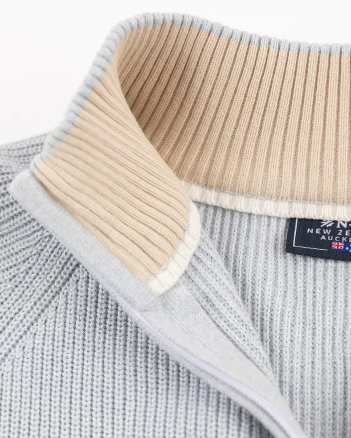 NZA New Zealand Auckland Knitwear Light Blue Knitted Half Zip Pullover 8211 Phantom Blue 8211 Men NZA New Zealand Auckland Knitwear Light Blue Knitted Half Zip Pullover 8211 Phantom Blue 8211 Men