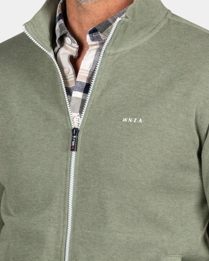 NZA New Zealand Auckland Knitwear Light Green Cardigan 8211 Sage 8211 Men NZA New Zealand Auckland Knitwear Light Green Cardigan 8211 Sage 8211 Men