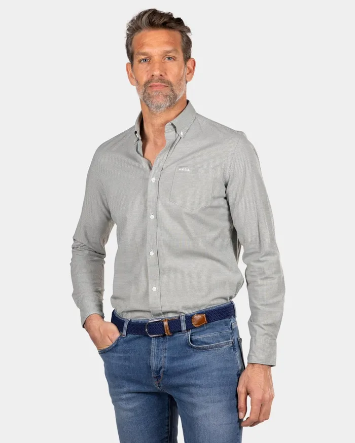 NZA New Zealand Auckland Shirts Green Stretch Shirt 8211 Sage 8211 Men