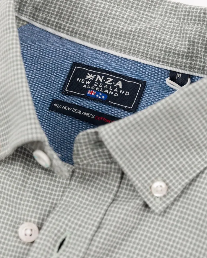 NZA New Zealand Auckland Shirts Green Stretch Shirt 8211 Sage 8211 Men