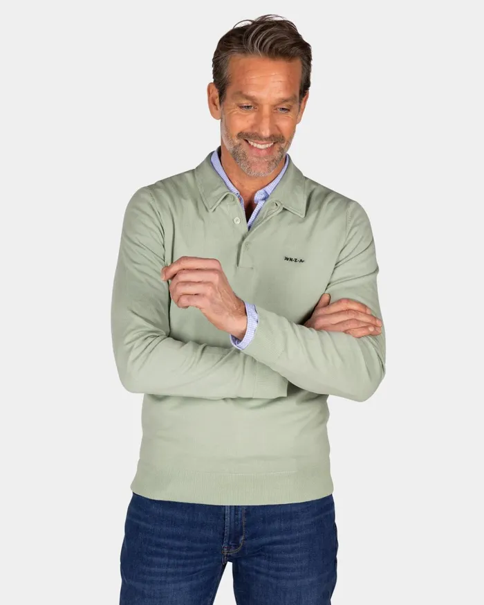 NZA New Zealand Auckland Sweatshirts Light Green Linen Shirt 8211 Dusty Army 8211 Men