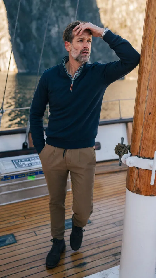 NZA New Zealand Auckland Trousers Cotton Dark Brown Chino 8211 Dark Mocca 8211 Men
