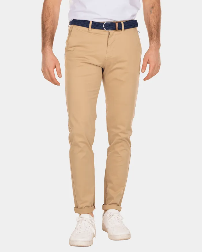 NZA New Zealand Auckland Trousers Napier Twill Stretch 8211 Light Kaki Brown 8211 Men