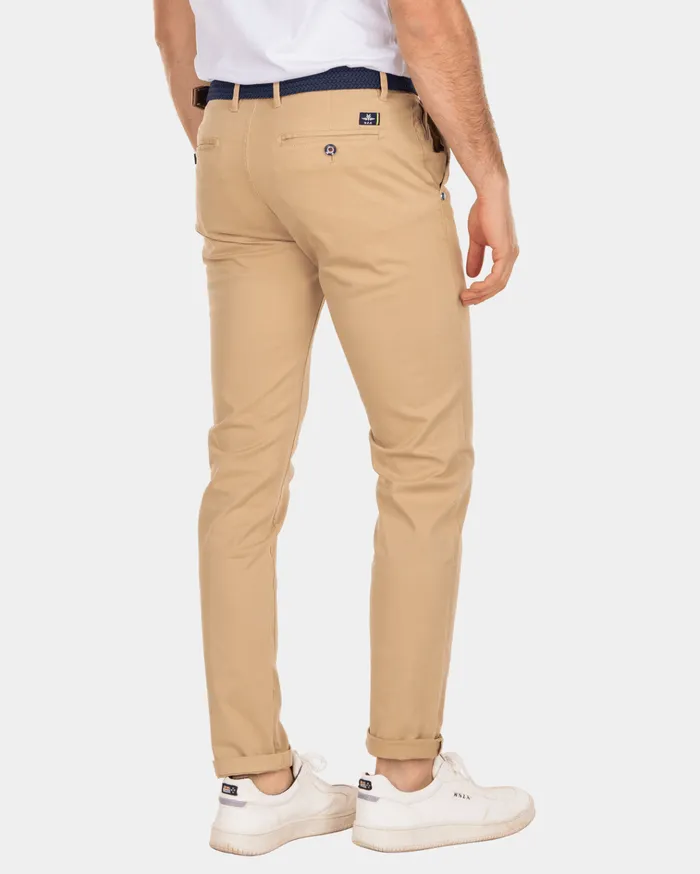 NZA New Zealand Auckland Trousers Napier Twill Stretch 8211 Light Kaki Brown 8211 Men