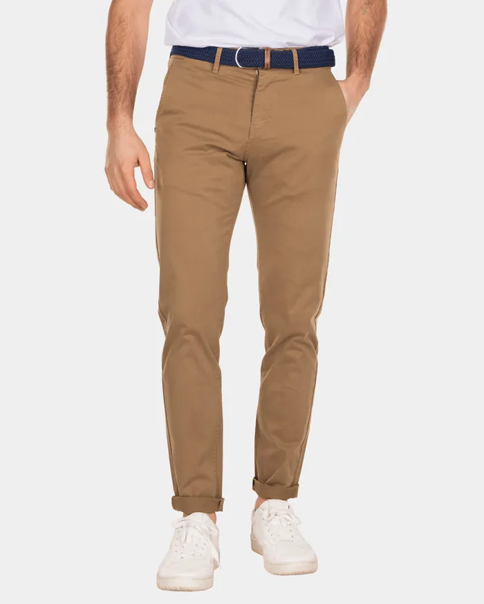 NZA New Zealand Auckland Trousers Napier Twill Stretch 8211 Tobacco Brown 8211 Men