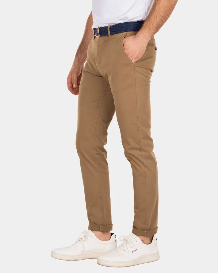 NZA New Zealand Auckland Trousers Napier Twill Stretch 8211 Tobacco Brown 8211 Men