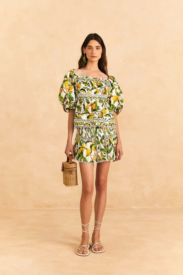 OffWhite Fruit Orchard Mini Skirt Women Farm Rio Skirts