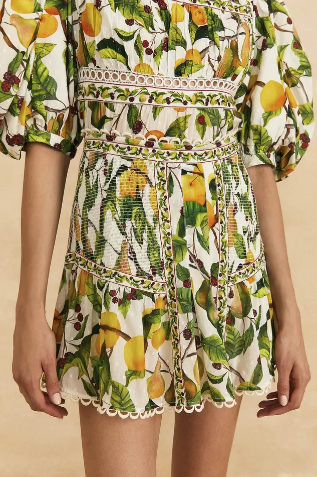 OffWhite Fruit Orchard Mini Skirt Women Farm Rio Skirts