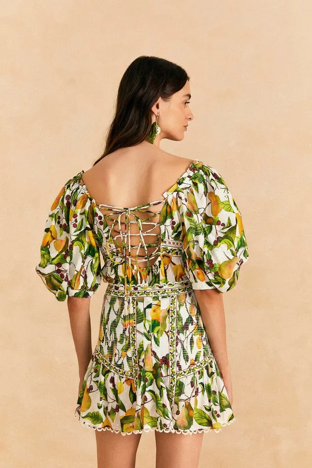 OffWhite Fruit Orchard Mini Skirt Women Farm Rio Skirts