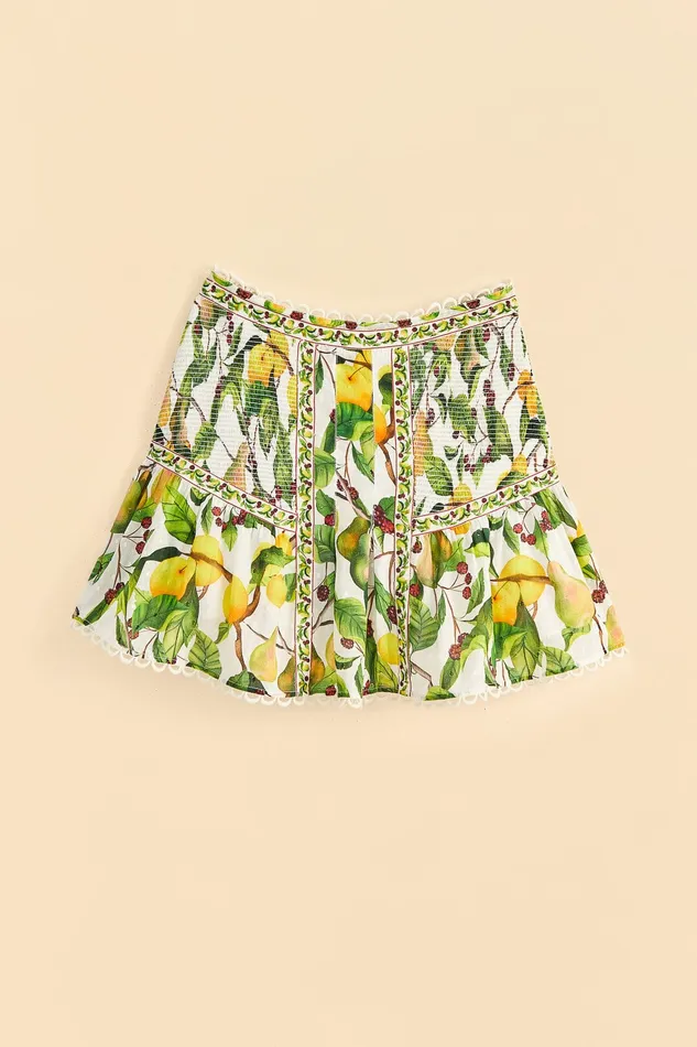 OffWhite Fruit Orchard Mini Skirt Women Farm Rio Skirts