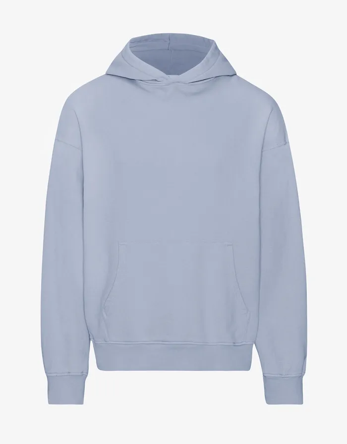Organic Oversized Hood 8211 Powder Blue Hoodies Colorfulstandard Women