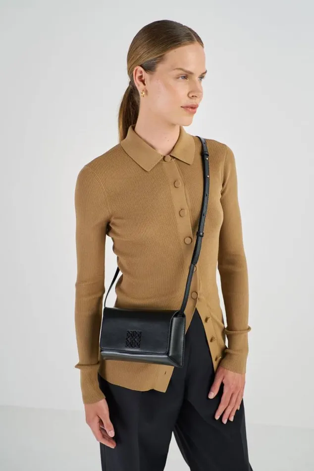 Oroton Baguette Bags Della Small Baguette Black 8211 Women