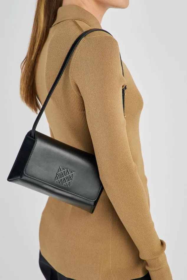 Oroton Baguette Bags Della Small Baguette Black 8211 Women