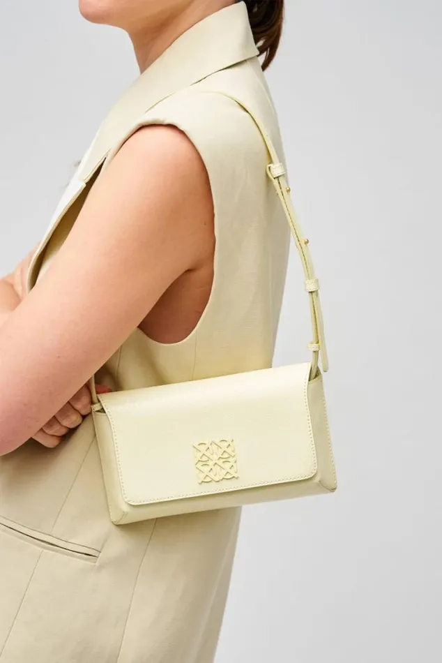 Oroton Baguette Bags Della Texture Small Baguette Lemon Curd 8211 Women