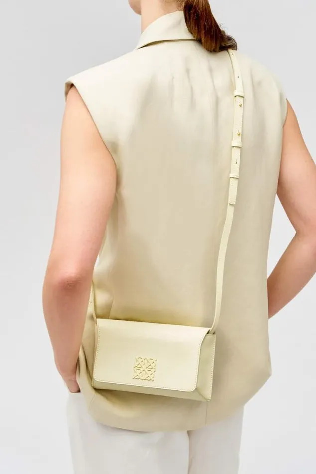 Oroton Baguette Bags Della Texture Small Baguette Lemon Curd 8211 Women