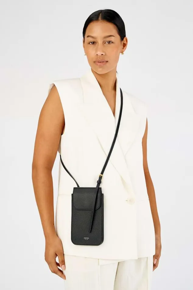 Oroton Crossbody Margot Phone Crossbody Black 8211 Women