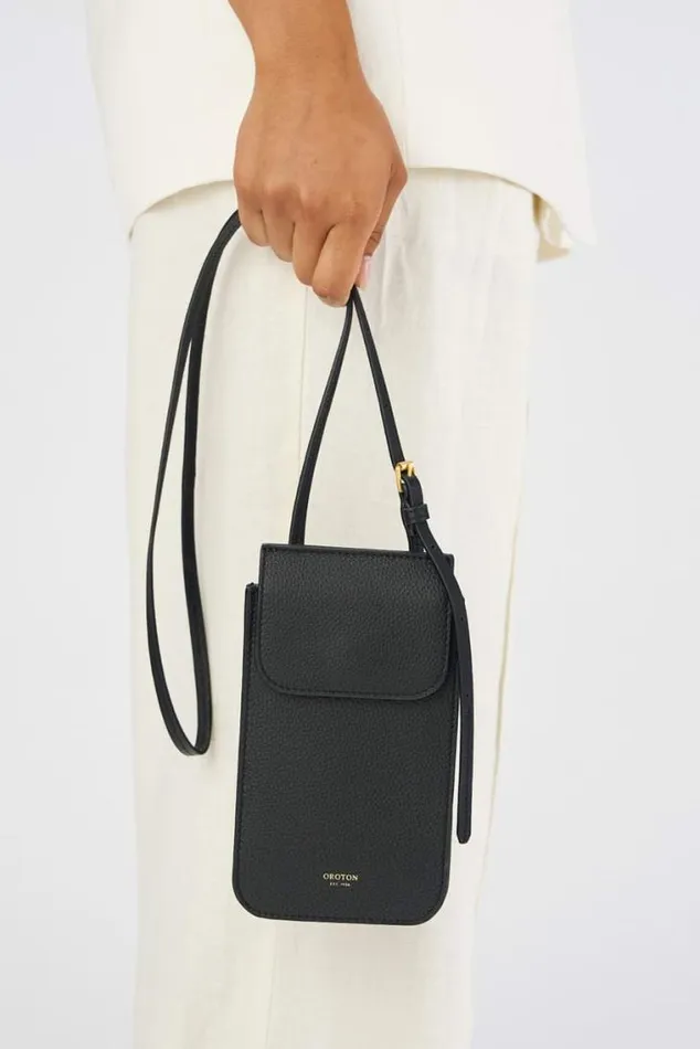 Oroton Crossbody Margot Phone Crossbody Black 8211 Women