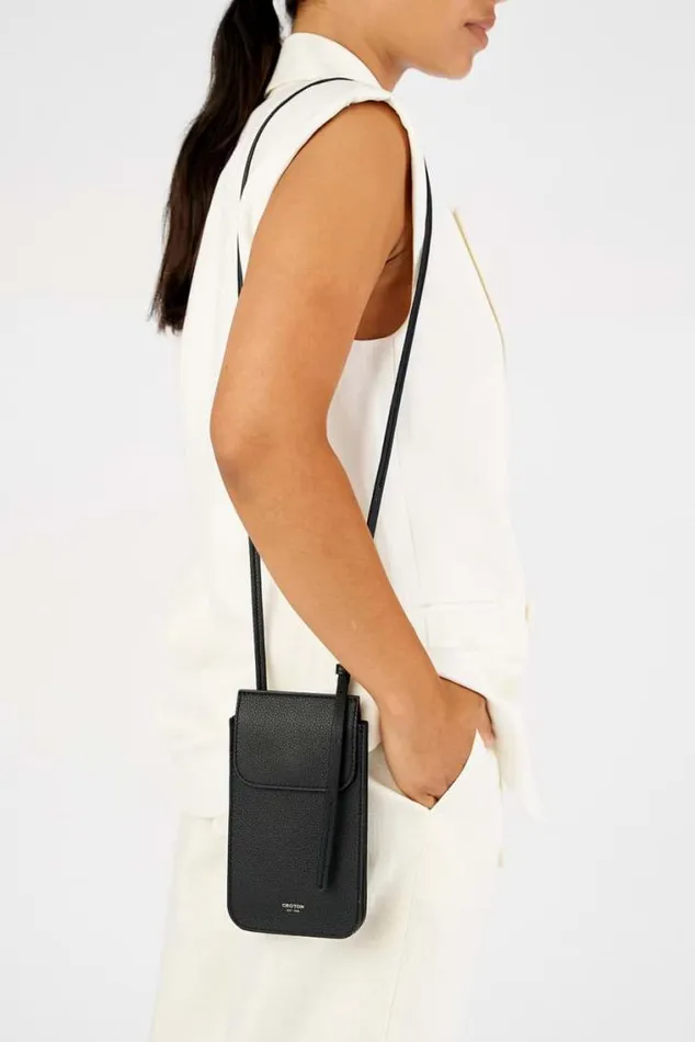 Oroton Crossbody Margot Phone Crossbody Black 8211 Women