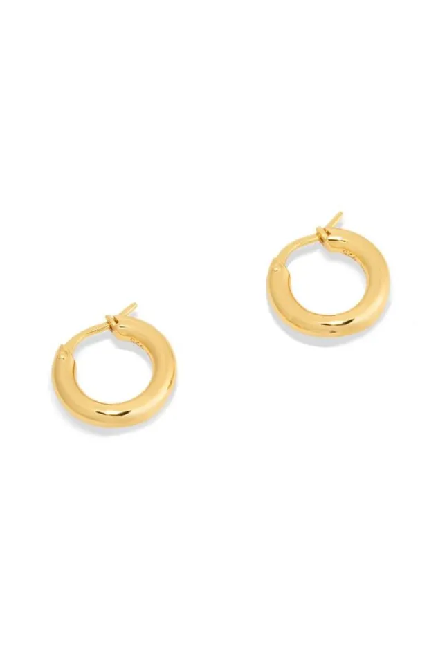 Oroton Earrings Bonnie Bead Charm Hoops Gold 8211 Jewellery