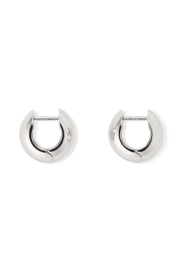 Oroton Earrings Josie Mini Huggies Silver 8211 Jewellery