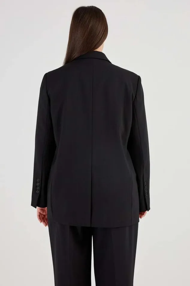 Oroton Jackets and Outerwear Double Breasted Blazer Black 8211 Women