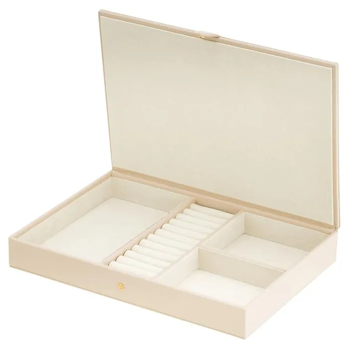 Oroton Jewellery Cases Indi Large Jewellery Box Ecru 8211 Accessories