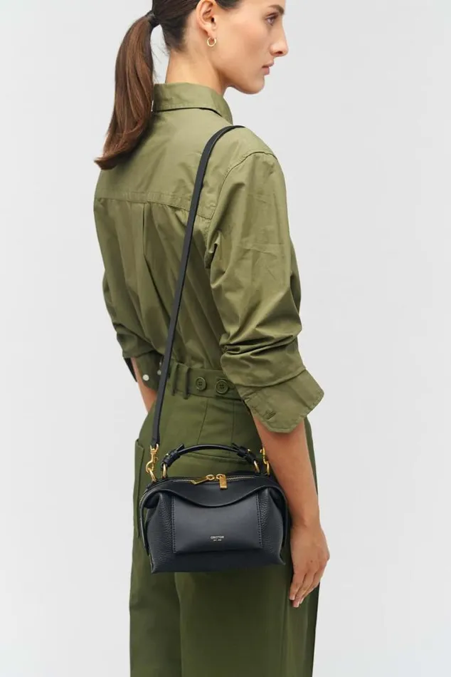 Oroton Mini Bags Mica Mini Bowler Black 8211 Women
