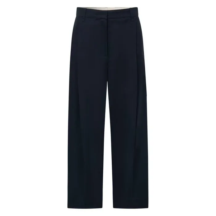 Oroton Pants Twill Pleat Pant North Sea 8211 Women