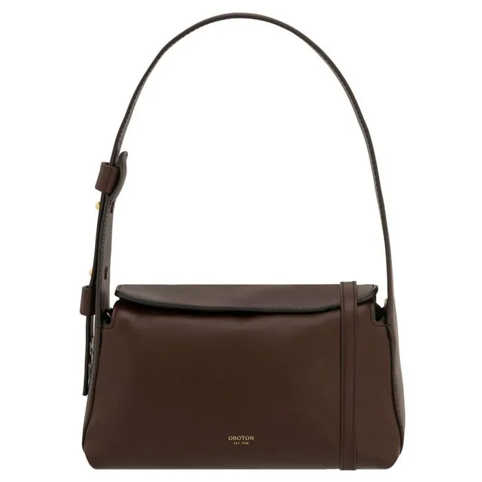 Oroton Shoulder Caroline Small Day Bag Bear Brown 8211 Women