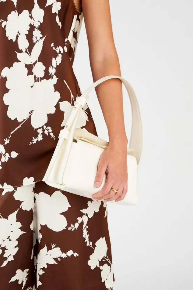 Oroton Shoulder Caroline Small Day Bag Paper White 8211 Women