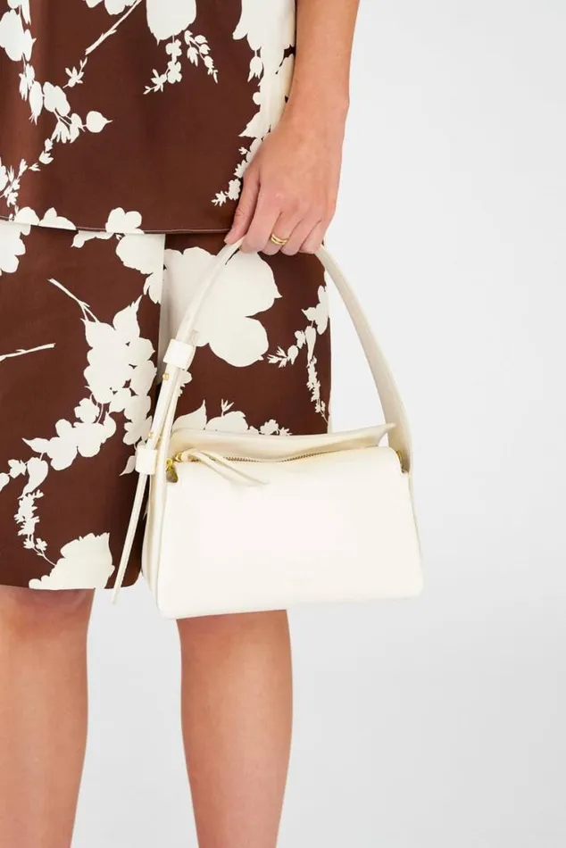 Oroton Shoulder Caroline Small Day Bag Paper White 8211 Women