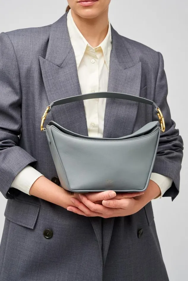 Oroton Shoulder Fable Day Bag Grey Flannel 8211 Women