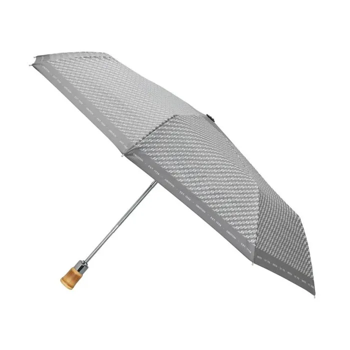 Oroton Umbrellas Bamboo Small Umbrella Grey Flannel 8211 Accessories