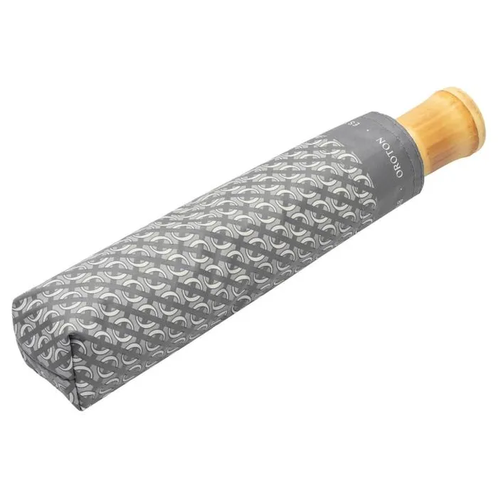 Oroton Umbrellas Bamboo Small Umbrella Grey Flannel 8211 Accessories