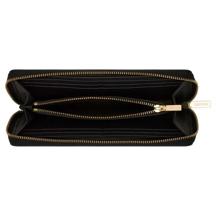 Oroton Wallets Margot Medium Zip Around Wallet Black 8211 Accessories